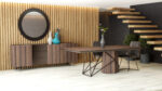Padam dining table in eucalyptus wood